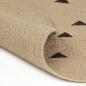 Preview: Teppich Handgefertigt Jute mit Dreiecksmuster 150 cm
