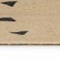 Preview: Teppich Handgefertigt Jute mit Dreiecksmuster 150 cm