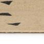 Preview: Teppich Handgefertigt Jute mit Dreiecksmuster 150 cm