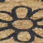 Preview: Teppich Handgefertigt Jute mit Dunkelblauem Aufdruck 90 cm