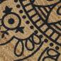 Preview: Teppich Handgefertigt Jute mit Dunkelblauem Aufdruck 150 cm