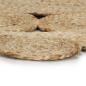 Preview: Teppich Handgefertigt Jute Geflochten 120 cm