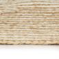 Preview: Teppich Handgefertigt Jute mit Spiralen-Design Weiß 90 cm