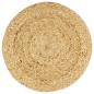 Preview: Tischsets 6 Stk. Natur 38 cm Rund Jute