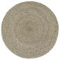 Preview: Tischsets 4 Stk. Grau 38 cm Rund Jute