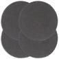 Preview: Tischsets 4 Stk. Dunkelgrau 38 cm Rund Baumwolle 