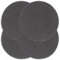 Preview: Tischsets 4 Stk. Dunkelgrau 38 cm Rund Baumwolle 