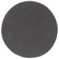 Preview: Tischsets 6 Stk. Dunkelgrau 38 cm Rund Baumwolle