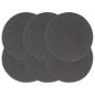 Preview: Tischsets 6 Stk. Dunkelgrau 38 cm Rund Baumwolle