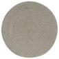 Preview: Tischsets 4 Stk. Grau 38 cm Rund Baumwolle