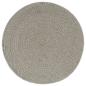 Preview: Tischsets 4 Stk. Grau 38 cm Rund Baumwolle