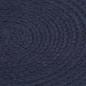Preview: Tischsets 6 Stk. Uni Marineblau 38 cm Rund Baumwolle 