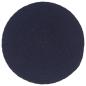 Preview: Tischsets 6 Stk. Uni Marineblau 38 cm Rund Baumwolle 
