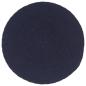 Preview: Tischsets 6 Stk. Uni Marineblau 38 cm Rund Baumwolle 