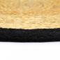 Preview: Tischsets 4 Stk. Natur und Schwarz 38 cm Jute und Baumwolle