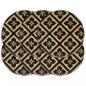 Preview: ARDEBO.de - Tischsets 6 Stk. Schwarz 38 cm Rund Jute