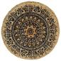 Preview: Tischsets 4 Stk. Dunkelblau 38 cm Rund Jute