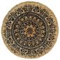 Preview: Tischsets 4 Stk. Dunkelblau 38 cm Rund Jute
