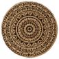 Preview: Tischsets 4 Stk. Dunkelbraun 38 cm Rund Jute