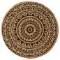 Preview: Tischsets 4 Stk. Dunkelbraun 38 cm Rund Jute