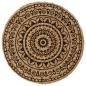 Preview: Tischsets 4 Stk. Dunkelbraun 38 cm Rund Jute