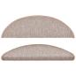 Preview: 15 Stk. Treppenmatten Hellbraun 56 x 17 x 3 cm