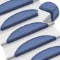 Preview: 15 Stk. Treppenmatten Blau 56 x 17 x 3 cm