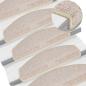 Preview: 15 Stk. Treppenmatten Taupe 65 x 24 x 4 cm