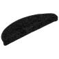 Preview: Treppenmatten 15 Stk. Schwarz 56x17x3 cm