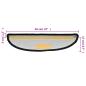 Preview: Stufenmatten 15 Stk. 56x17x3 cm Schwarz Halbrund