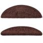 Preview: Treppenmatten 15 Stk. Braun 56x17x3 cm