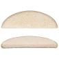 Preview: Stufenmatten 15 Stk. 56x17x3 cm Creme Halbrund