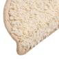Preview: Stufenmatten 15 Stk. 56x17x3 cm Creme Halbrund