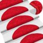 Preview: Treppenmatten 15 Stk. Rot 56x17x3 cm