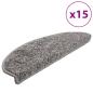 Preview: Treppenmatten 15 Stk. Grau 65x21x4 cm