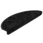 Preview: Treppenmatten 15 Stk. Schwarz 65x21x4 cm