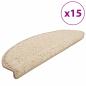 Preview: Treppenmatten 15 Stk. Creme 65x21x4 cm