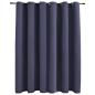 Preview: Verdunkelungsvorhang mit Metallösen Anthrazit 290 x 245 cm