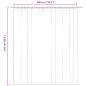 Preview: Verdunkelungsvorhang mit Haken Anthrazit 290 x 245 cm
