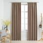 Preview: ARDEBO.de - Verdunkelungsvorhänge mit Haken 2 Stk. Taupe 140x225 cm