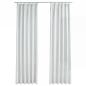Preview: Verdunkelungsvorhänge mit Haken 2 Stk. Grauweiß 140x175 cm