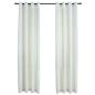Preview: Verdunkelungsvorhänge mit Ösen 2 Stk. Samt Creme 140x245 cm