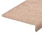 Preview: Treppenmatten 15 Stk. Nadelvlies 65x21x4 cm Braun
