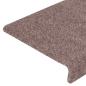 Preview: Treppenmatten 15 Stk. Nadelvlies 65x21x4 cm Braun