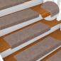 Preview: Treppenmatten 15 Stk. Nadelvlies 65x21x4 cm Braun