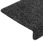 Preview: Treppenmatten 15 Stk. Nadelvlies 65x21x4 cm Grau