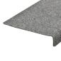 Preview: Treppenmatten 15 Stk. Nadelvlies 65x21x4 cm Hellgrau
