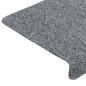Preview: Treppenmatten 15 Stk. Nadelvlies 65x21x4 cm Hellgrau
