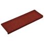 Preview: ARDEBO.de - Treppenmatten 15 Stk. Nadelvlies 65x21x4 cm Rot