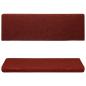 Preview: Treppenmatten 15 Stk. Nadelvlies 65x21x4 cm Rot
